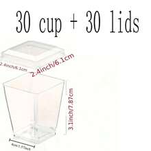 100/50/30/25/10/5pcs European Minimalist Square Mousse Cups, Square Transparent Cup Body With Clean Lines, High-Transparency Material Clearly Displays Rich Dessert Layers. Suitable For Pudding, Fruit Desserts, Yogurt Snacks, Perfect For Dessert Shops, Home Afternoon Tea, Themed Cold Buffet Parties, Creating Exquisite And Eye-Catching Food Presentation Effects. - Clear - View 16