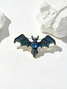 Vintage Rhinestone Bat Brooch Gothic Style Halloween Lapel Pin Multi-Color Crystal Animal Brooch Women Party Costume Jewelry Gift - Bat - View 6