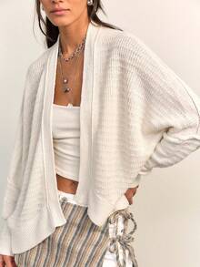 Women Cardigans - White - View 2