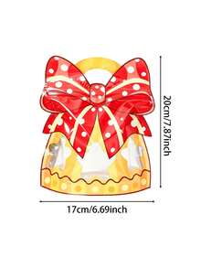 12pcs Christmas Themed Self-Sealing Gift Bags With Window And Handle, Suitable For DIY Hanging Decorations, Holiday Party Favors, Gift Packaging, Tabletop Decor, Party Supplies And Afternoon Tea Snack Bags, Perfect Choice For Holiday Gifting - Multicolor - View 11