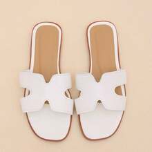 2026 New Halloween Luxury Women's Summer Outdoor Flat Multifunctional Beach Sandals - White - View 6