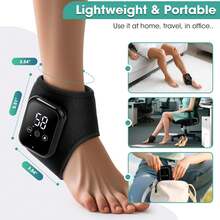 1/2pcs Portable Foot Massager With LCD Touch Screen - Visualized Temperature Ankle Heater, 2000mAh Large Capacity Battery, 3 Vibration Levels + 3 Heating Levels, Adjustable Intensity, Smart Timer, Type-C Charging Port Design, Suitable For Office, Long Standing, Sports Enthusiasts, A Unique Holiday, Birthday Gift Choice - Multicolor - View 3