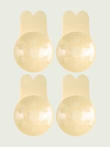 Reusable Rabbit Ear Silicone Invisible Self-Adhesive Push-Up Breast Petals - Multicolor - View 8