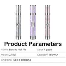 Electric Nail Drill Professional Manicure File Set Suitable For Gel Nails And Home Nail Salon Nail And Foot Polishing And Shaping Tool Perfect As Birthday Or Holiday Gift - A - View 11