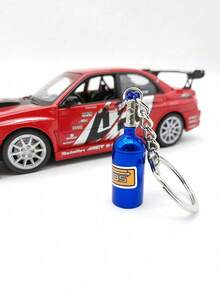1pc/5pcs/7pcs New Modified Car Keychain NOS Nitrous Bottle Decorative Bottle Keychain - Multicolor - View 13