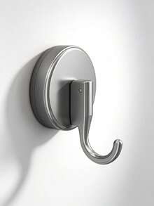1pc/2pcs Hidden Rotating Gravity Wall Hook Behind Door, Bathroom Storage Rack With Movable Hook - Multicolor - View 4