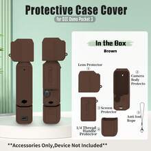 Compatible With Osmo Pocket 3, Silicone Protective Case, Gimbal Protective Cover, Lens Protector, Anti-Scratch Protective Case, Shockproof Protective Case, Soft Silicone Protective Case, Dustproof Accessories, Camera Body Accessories - View 18