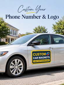 Custom Car Magnetic Signs, Personalized Vehicle Magnets With Logo And Text, Suitable For Cars, Trucks And Commercial Advertising - Multicolor - View 2