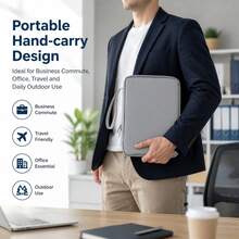 Tablet Protective Case, Computer Handbag With Multiple Compartments Storage Bag, Suitable For Office, School, Business Travel Storage Bag - Multicolor - View 11
