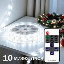 Acosh Neon Kit Lampu Strip LED Fleksibel SMD 2835 30 LED/M, Lampu Strip LED Bertenaga USB 5V dengan Kontrol Jarak Jauh RF, Lampu Dekoratif DIY untuk Rumah, Kamar Tidur, Dapur - Cahaya Putih - View 4