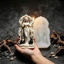 1PC Witch Resin Silicone Mold, Exquisite Gothic Stereo Texture, Flexible Tear‑Resistant Silicone Material, Smooth Non‑Stick Demolding, Festival Gift, Craft Mold For Making Gothic‑Style Ornaments And Spooky‑Atmosphere Festival Space Decorations - 1pc Witch Silicone Mold - View 6