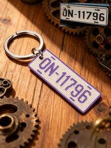 Ayotu Personalized Perler Bead Keychain - Customized License Plate Design (Letters/Numbers/Patterns) Pixel Bead Style Key Ring - Ideal Gift For Driving Enthusiasts, Birthday, Anniversary, Christmas, Valentine's Day, Elegant Car Key And Bag Charm, Anniversary Gift - Multicolor - View 16
