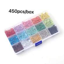 300/450pcs/Box Colorful Safety Pins, Sturdy And Durable, Perfect For Crafts, Sewing And Multiple Uses, Also Suitable For Organizing Craft Supplies, Bright Color Strong Durable Clips - Set - View 12