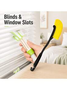 Household Fan Dusting Brush, Suitable For Cleaning Fans, Air Conditioners, Blinds And Window Tracks, Also Perfect For Living Room, Bedroom, Bathroom And Car Air Vent Brushes - A - View 6
