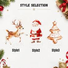 Custom Name Christmas Ornament, Personalized Santa Reindeer Tree Hanging Decor, Festive Holiday Style, Customized Christmas Tree Decoration, Customizable Name Pendant, Christmas Home Decor, Holiday Keepsake Gift, Bag Charm, Gifts For Family, Friends - Style a - View 2