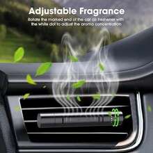 2 Pack Customized Car Air Freshener Diffuser Vent Clip, Suitable For Car Interior Accessories, Optional Fragrance DIY, Includes 10 Refill Sticks, Suitable For Car, Office, Kitchen, Bathroom, Pet House - Black - View 5