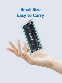 EAGET Transparent M.2 SSD Enclosure 10Gbps NVMe SATA Dual Protocol External Hard Drive Case Tool‑Free Installation Support 2230 2242 2260 2280 SSD For Laptop Phone Game Console Projector - Clear - View 4