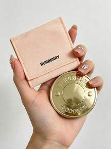 Cermin Rias Kompak Bulat Burberry Goddess dengan Kantong Penyimpanan Merah Muda, Portabel dan Tahan Lama, Cocok untuk Perjalanan, Cermin Kaca Definisi Tinggi, Untuk Penggunaan Pribadi dan Hadiah - Berwarna merah muda - View 5