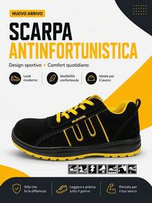 Men Work & Utility Shoes - Black - View 1