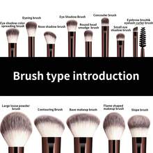 13PCS Makeup Brush Set Foundation Concealer Powder Eyeshadow Blush Brush Kabuki Blending Cosmetic Beauty Tool For Face - White - View 5