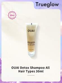 OUAI Detox 洗髮精 1oz 30mL 旅行裝迷你便攜式淨化洗髮乳 深層清潔頭皮護理 全新未開封 旅行必備 日常護髮產品 - 30毫升 - 查看 1