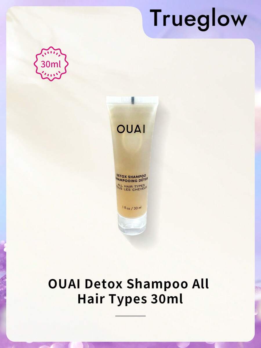 OUAI Detox 洗髮精 1oz 30mL 旅行裝迷你便攜式淨化洗髮乳 深層清潔頭皮護理 全新未開封 旅行必備 日常護髮產品 - 30毫升 - 查看 1