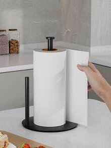 Countertop Paper Towel Holder, Freestanding Metal Kitchen Paper Towel Roll Holder, Heavy Duty Desktop Paper Towel Dispenser, Suitable For Kitchen Countertop, Bathroom, Kitchen Paper Towel Roll Holder For Countertop Storage. - Multicolor - View 7