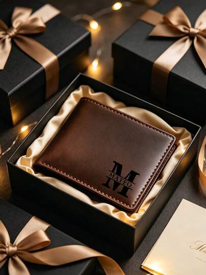 1pc Personalized Wallet - Customizable Engraving, Dual-Color Design (Black/White), Zipper Closure, Multiple Card Slots - Valentine's Day/Anniversary/Birthday Gift (Unisex) - Everyday And Special Occasion Wallet - Minimalist Unisex Wallet, Card Holder, Exquisite Craftsmanship