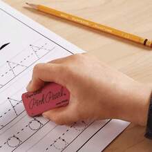 Paper Mate Pink Pearl Large Latex-Free Pencil Eraser, For Students, Suitable For Sketching And Drawing, Erases Cleanly Without Leaving Traces - Multicolor - View 3