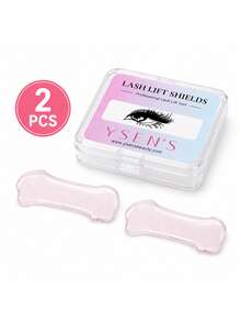 Professional Korean Eyelash Lift Step 1 2pcs Reusable Silicone Softening Pads - Baby Pink - View 7