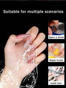 288pcs (12 Sheets) Waterproof Breathable Double-Sided Adhesive Gel Nail Stickers, Super Strong Adhesion Transparent Soft Fake Nail Glue Stickers, Suitable For Nail Care - Upgraded Version - View 5