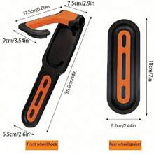 1pc Foldable Bicycle Wall Hook, Suitable For Mountain Bike, Road Bike, Can Be Used As Display Rack, Parking Rack Or Indoor Garage Vertical Parking Rack - Multicolor - View 11