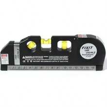 Portable Laser Level, Tape Measure Ideal For Home Remodeling, Batteries Not Included - Black - View 4