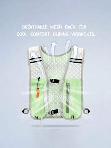 1pc Lightweight Running Vest Backpack For Women, With Multi-Functional Storage Design, Suitable For Outdoor Hiking, Cycling, Running, Climbing And Other Sports Activities. Reflective Strips, Breathable And Water-Resistant. - Multicolor - View 6