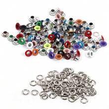 100-Piece Metal Eyelet Set, 4mm Inner Diameter, Eyelets With Washers, For Bags, Shoes, Clothing And DIY Crafts, Assorted Colors - View 6