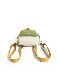 Casual, Fashionable, Handsome Crossbody Bag, Chest Bag, Travel Bag, Single Shoulder, Dual Shoulder Bag - Green - View 3