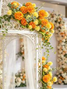 1pc Artificial Dandelion Bouquet, Suitable For Home Decor, Kitchen Decor, Autumn Decor, Outdoor Decor, Table Decor, Wedding Decor, Artificial Plants, Women's Gift, Back To School - Yellow - View 8