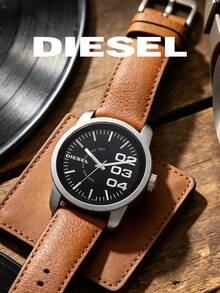 Diesel DZ1513 Men's Quartz Watch, Large Dial With Luminous Hands, Brown Leather Strap, Stainless Steel Case, European And American Retro Casual Versatile Men's Watch, Daily Commute Accessory - one-size - View 1