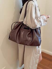 Women's Handbag Tote Bag Commuter High-End Pleated Crossbody Bag Winter New Fashion Luxury Lightweight - Multicolor - View 3