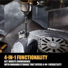 DEWALT DWADENDEXT‑2 4‑In‑1 Double‑Ended Nut Driver, Multi‑Function Impact Drive Bit, Power Tool Accessories - DWADENDEXT-2 - View 6