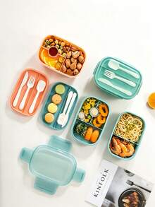 Refrigerator Storage Containers, Suitable For Refrigerator, Microwave, Oven, Dishwasher, Etc. Mini Portable Lunch Box, Salad Fresh-Keeping Box, Leftover Storage Box, Sushi Box, Etc. - Multicolor - View 5