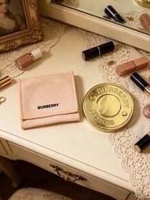 Cermin Rias Kompak Bulat Burberry Goddess dengan Kantong Penyimpanan Merah Muda, Portabel dan Tahan Lama, Cocok untuk Perjalanan, Cermin Kaca Definisi Tinggi, Untuk Penggunaan Pribadi dan Hadiah - Berwarna merah muda - View 1
