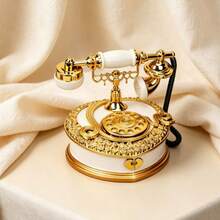 1PC Vintage Heart-Shaped Telephone Music Box Acrylic Flat Printing Craft, Living Room Bedroom Home Decor Ornament, Suitable For Christmas And Wedding, Premium Birthday, Anniversary, Thanksgiving Gift For Family, Friends, Couples - 1PC - View 3