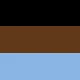 9pcs Black Leopard Print Tea Brown Blue Combo