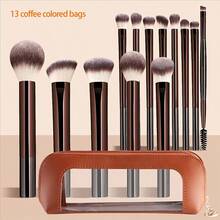13PCS Makeup Brush Set Foundation Concealer Powder Eyeshadow Blush Brush Kabuki Blending Cosmetic Beauty Tool For Face - White - View 4