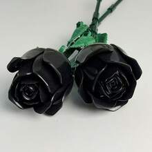 320pcs Buket Bunga Camellia Ungu Muda Abadi, Bunga Balok Bangunan Buatan Rakitan DIY, Dekorasi Meja Romantis, Penggunaan Rumah, Hadiah Liburan untuk Wanita - MultiWarna - View 6