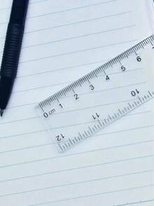 1/4/6pcs Transparent Ruler, Clear And Precise Scale, 15/20cm, Smooth Edges, Plastic Material, Simple And Portable, Suitable For Homework, Geometry Drawing, Office Measurement, School Supplies, Ruler, Christmas Learning Gift - Transparent - View 8