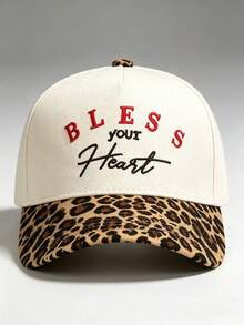 1pc Men Hat Letter 'BLESS Your Heart' Embroidered Hats For Men, Adjustable Hat, Perfect For Parties, Travel, Outdoor Activities, And Sun Protection - Multicolor - View 14