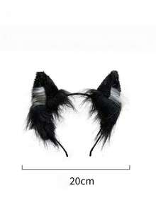 1 buah Bando Telinga Kucing Merah Muda, Bahan Plush, Gaya Lucu, Aksesori Rambut Dewasa, Properti Foto, Aksesori Kostum, Bando Halloween - MultiWarna - View 6