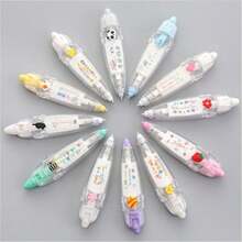1/2/4pcs Cute Lace Border Correction Tape,Random Style,Cute Pattern Border Tape For Journal DIY,Notebook Decor,Stationery For Student ,Back To School - Multicolor - View 14